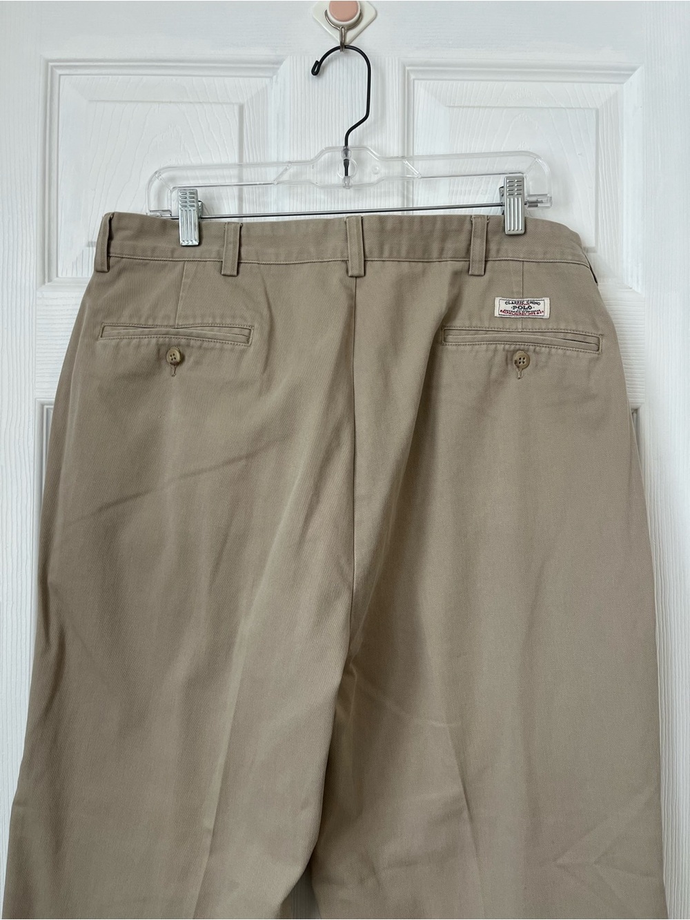 Polo Ralph Lauren Andrew pants Men’s Pleated Khaki tan Chinos pants size 36x30 - Picture 4 of 9
